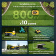 STIGA - Robot tondeuse autonome A8V Vision - Jusqu'à 800m² - vignette