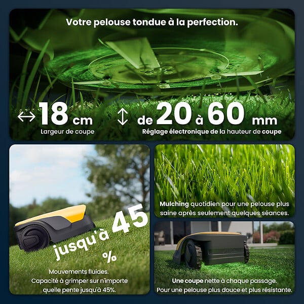 STIGA - Robot tondeuse autonome A8V Vision - Jusqu'à 800m² - large