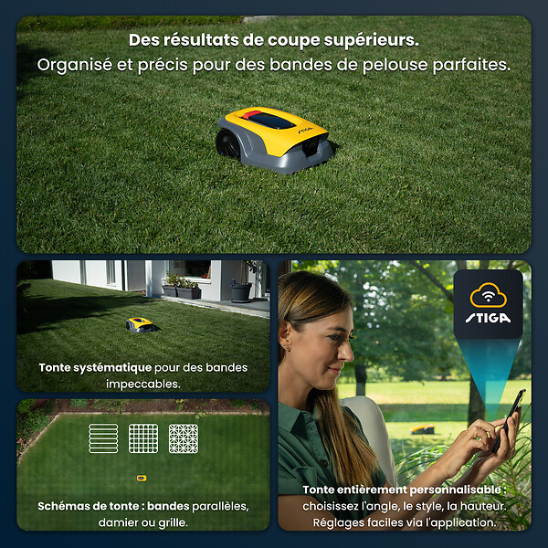 STIGA - Robot de tonte vision A6V - 600m² - large
