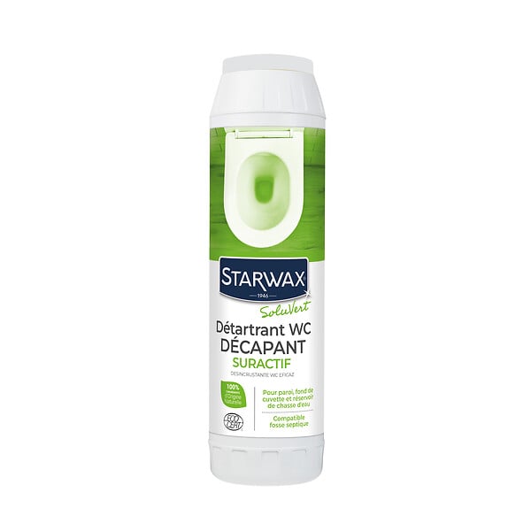 STARWAX - Détartrant WC - Poudre effervescente - 850g - large