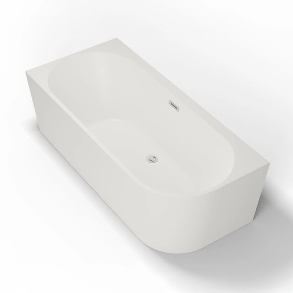 SPALINA - Baignoire Ilot Capri 160 gauche blanche 160 x76 x58 cm, by SPALINA - large