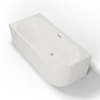 SPALINA - Baignoire Semi-îlot Murale D'angle Capri 170 Gauche Blanche 170 X76 X58 Cm, By Spalina - vignette