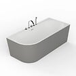 SPALINA - Baignoire Ilot Capri 160 droite grise 160 x76 x58 cm, by SPALINA - vignette