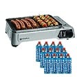 KEMPER - Barbecue à gaz 1900W Grille anti adhesive + 12 cartouches gaz camping KEMPER - vignette