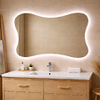 KIAMAMI VALENTINA - Miroir Biseauté +  Cadre Rétroéclairé Avec Led 120X90 - vignette