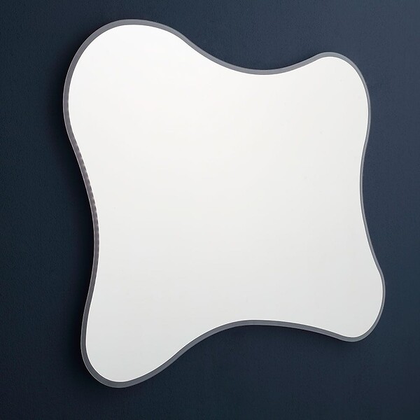KIAMAMI VALENTINA - Miroir Biseauté +  Cadre Rétroéclairé Avec Led 120X90 - large