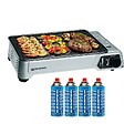 KEMPER - Plancha à gaz portable 2300W + 4 cartouches de gaz + Valise de transport KEMPER - vignette
