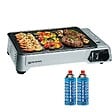 KEMPER - Plancha à gaz portable 2300W + 2 cartouches de gaz + Valise de transport KEMPER - vignette