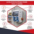 ATOLE - Coffret de Chantier Monophasé 250V ATOLE - 4 Prises NF 2P+T - 16A - 9 Modules - Coffret Électrique sans câble - vignette