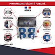ATOLE - Coffret de Chantier Monophasé 250V ATOLE - 4 Prises NF 2P+T - 16A - 9 Modules - Coffret Électrique sans câble - vignette