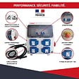 ATOLE - Coffret de Chantier Monophasé 250V ATOLE - 4 Prises NF 2P+T - 16A - 9 Modules - Coffret Électrique avec câble - vignette