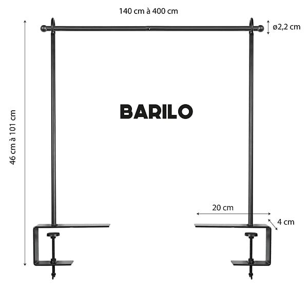 LUMISKY - Support de table pour guirlande BARILO H177cm - large
