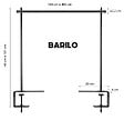LUMISKY - Support de table pour guirlande BARILO H177cm - vignette