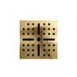 AURLANE - Bonde à sortie HORIZONTALE pour receveur à carreler RAINY - Grille Inox Dorée - vignette