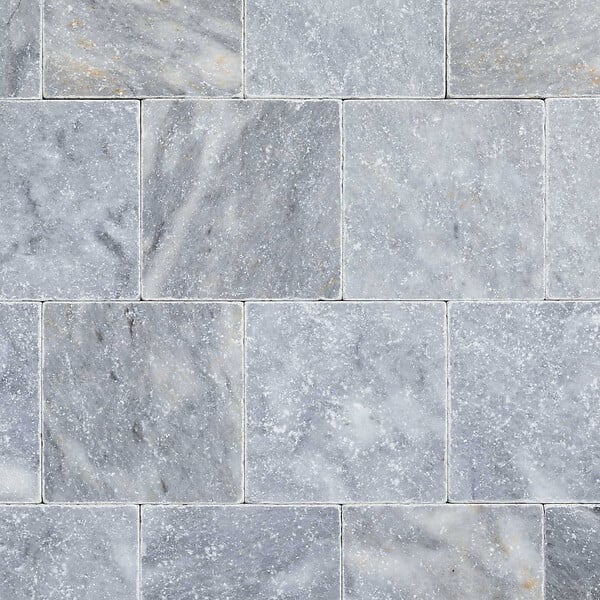 RO'MA NATURE - Pavé Pierre d'Adana Gris Bleu Clair 15,25x15,25x3-3 cm (vendu au m² - 42 pavés/m²) - large