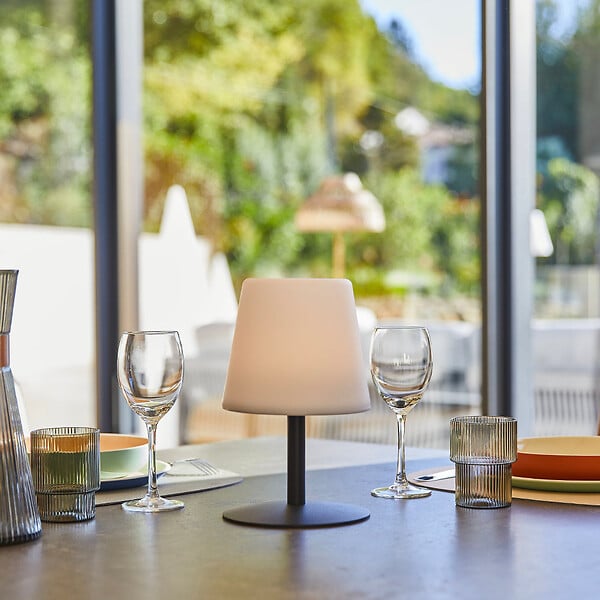 LUMISKY - Lampe de table sans fil STANDY MINI Noir H25cm - large