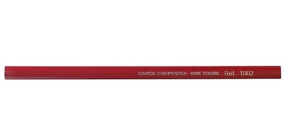 RAIMONDI - Crayon rouge menuisier - mine tendre- réf : 1002 - RAIMONDI - large
