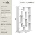 TECTAKE - Étagère murale Kassandra avec 8 compartiments en Bois MDF blanc - vignette