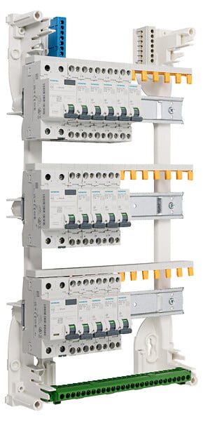 SIEMENS - Tableau 3 rangées pré-équipé 2 inter. diff. 63A + 1 inter. diff. 40A + 13 disjoncteurs-SIEMENS - large