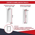 ATOLE - Coffret d'habillage ATOLE 13 modules en acier blanc pour tableaux électriques porte Connect - H 117 x L 34 x P 14 cm - Réf. RCH600C - vignette