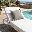 SOO  SANTAI - Coussin piscine flottant 65 × 65 × 25 cm intérieur / extérieur SANS billes de polystyrène – Gris (CF6565-1) - vignette