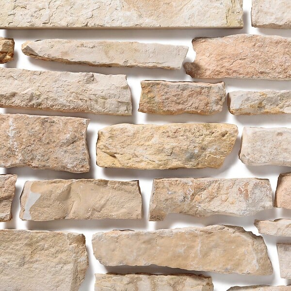 RO'MA NATURE - Pierre de parement Saint Laurent 10-30x7-11 cm (lot de 1 m²) - large