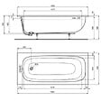 IDEAL STANDARD - Baignoire droite 180 x 80 i.Life - vignette