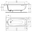 IDEAL STANDARD - Baignoire droite 160 x 70 i.life - vignette