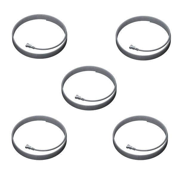 ARTITEQ - Câble acier Twister pour cimaise 2 mm - Accrochage Tableau Artiteq 100 cm , Pack de 5 - large