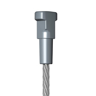 ARTITEQ - Câble acier Twister pour cimaise 2 mm - Accrochage Tableau Artiteq 100 cm , Pack de 5 - large
