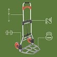 PACK AND MOVE - Pack and Move - Diable pliable en aluminium - 28 x 39 x 100 cm - 70 KG max - Pour déménagement et transport - vignette