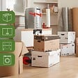 PACK AND MOVE - Pack and Move - Diable pliable en aluminium - 35 x 48 x 119 cm - 130 KG max - Pour déménagement et transport - vignette