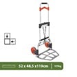 PACK AND MOVE - Pack and Move - Diable pliable en aluminium - 35 x 48 x 119 cm - 130 KG max - Pour déménagement et transport - vignette