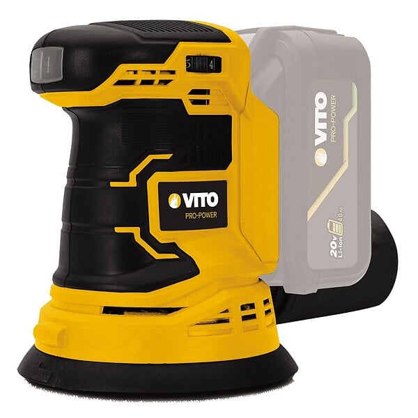 VITO - Ponceuse Excentrique Orbitale 125mm sans fil 20V Lithium LI Sans Batterie ni chargeur VITO - large