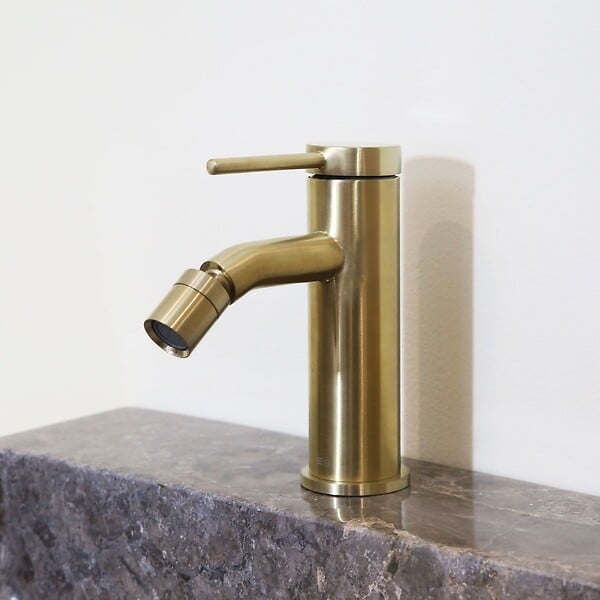 ESSEBAGNO - Lollipop mitigeur bidet or brossé - large