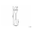 BELIANI - Décoration de Noël LED ALFTANES Lampadaires 62 cm Doré - vignette
