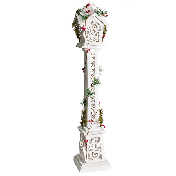 BELIANI - Décoration de Noël LED LUMMENE Lampadaires 80 cm Blanc - large