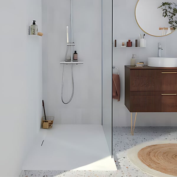 JACOB DELAFON - Receveur de douche antidérapant 90 x 90 Flight Pure carré blanc - large