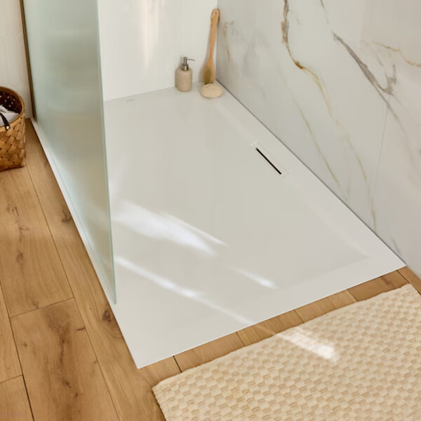 JACOB DELAFON - Receveur de douche antidérapant 90 x 90 Flight Pure carré blanc - large