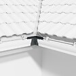 MON MARCHE DECO - Angle ext. 90° face plane / Angle int. 90° face galbée pour Gouttière PVC Moulurée - Anthracite - vignette
