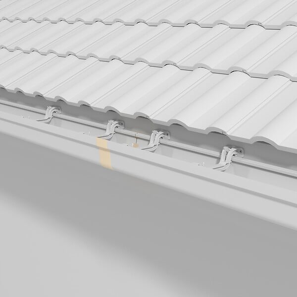 MON MARCHE DECO - Jonction à coller pour Gouttière PVC Moulurée - Sable - large