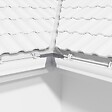 MON MARCHE DECO - Angle ext. 90° face plane / Angle int. 90° face galbée pour Gouttière PVC Moulurée - Gris - vignette