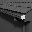 MON MARCHE DECO - Lot de 2 fonds de gouttière pour Gouttière PVC Moulurée - Blanc - vignette