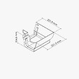 MON MARCHE DECO - Angle int. 90° face plane / Angle ext. 90° face galbée pour Gouttière PVC Moulurée - Sable - vignette
