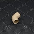 MON MARCHE DECO - Coude M/F 67° pour tuyau de 80 mm - Sable - vignette