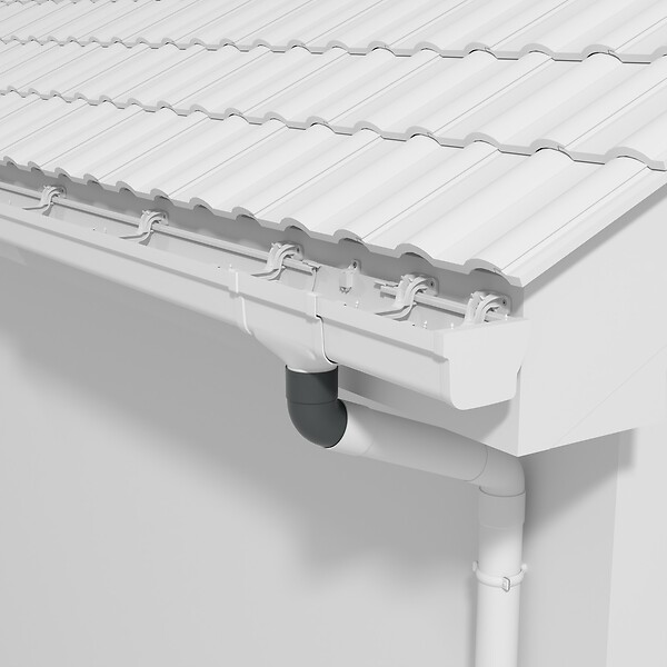 MON MARCHE DECO - Coude M/F 67° pour tuyau de 80 mm - Anthracite - large