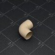MON MARCHE DECO - Coude M/F 87° pour tuyau de 80 mm - Sable - vignette
