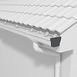 MON MARCHE DECO - Lot de 2 fonds de gouttière pour Gouttière PVC Moulurée - Anthracite - vignette