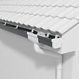 MON MARCHE DECO - Lot de 2 Gouttières PVC double profil dév 300 mm - Long. 2 m - Anthracite - vignette