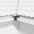 MON MARCHE DECO - Angle int. 90° face plane / Angle ext. 90° face galbée pour Gouttière PVC Moulurée - Anthracite - vignette